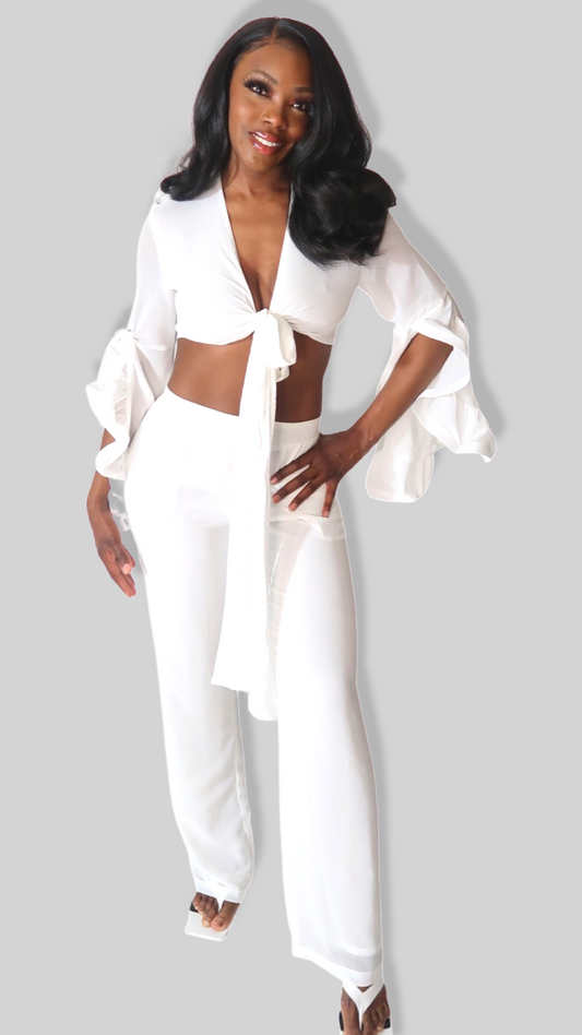 RUFFLE ME PANTS SET