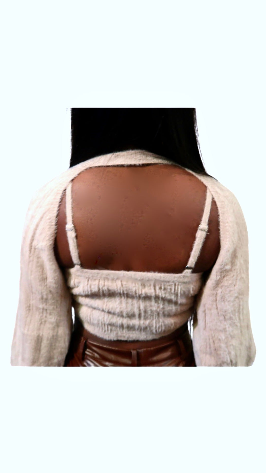 MATCHING BANDEAU CROP SWEATER